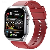 abordables Relojes inteligentes-iMosi ET585 Reloj inteligente 2.04 pulgada Smartwatch Reloj elegante Bluetooth ECG + PPG Monitoreo de temperatura Podómetro Compatible con Android iOS Mujer Hombre Llamadas con Manos Libres