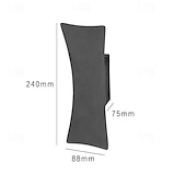 economico applique da esterno-applique da parete per esterni a led creativo impermeabile ip65 illuminazione per fienile in alluminio esterno antiruggine lanterna stradale balcone cortile corridoio porta 85-265v
