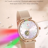 abordables Pulseras inteligentes-696 CF33 Reloj inteligente 1.27 pulgada Pulsera inteligente Bluetooth Podómetro Recordatorio de Llamadas Seguimiento del Sueño Compatible con Android iOS Mujer Llamadas con Manos Libres Recordatorio