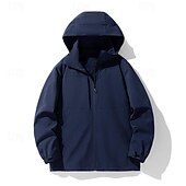 abordables Softshell, polares y chaquetas de montaña-Hombre Chaqueta Softshell Chaqueta para senderismo Al aire libre Resistente al Viento Resistente al Agua Sudadera Chaqueta cortavientos Camping / Senderismo / Espeleología Viaje Negro Verde Ejército