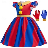 levne Dívčí kostýmy-TADC Žolík Klaun Pomni Šaty Kostým cosplay Filmové kostýmy for Dívčí Dětské Karneval Výkon Párty