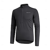 preiswerte Radtrikot Herren-ARESFUEL Herren Radtrikot Langarm Herbst Fahhrad Oberteil mit 3 Gesäßtaschen Mountainbike MTB Schnelltrocknend Atmungsaktivität Schweißableitend Schwarz Gelb Grün Spandex Sport Bekleidung