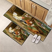 levne Běžecké koberce-farma kuře kobereček kuchyňská podložka protiskluzová olejivzdorná podložka do obývacího pokoje koberec vnitřní venkovní podložka ložnice výzdoba koupelna podložka vchod kobereček podložka pod dveře