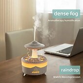 tanie Nawilżacze i osuszacze powietrza-Nawilżacz do aromaterapii z kroplami wody do domowego pulpitu o dużej objętości mgły, cicha, zdalnie sterowana maszyna do aromaterapii olejkami eterycznymi