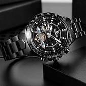 abordables Montres mécaniques-FORSINING Hommes Montre Mécanique Extérieur Sportif Mode Montre Bracelet Remontage automatique Lumineux IMPERMÉABLE Décoration Acier Suivre