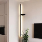 baratos Candeeiros de Parede de interior-luminárias de parede internas LED fonte de luz de 3 cores luminária de parede geométrica linear minimalista arandelas longas iluminação de parede luminárias de parede para sala de estar luminárias de