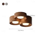 economico Lampade da soffitto-lampada da soffitto a led sorgente luminosa a 3 colori downlight a soffitto cilindrico a 1/2/3 luci plafoniere a soffitto per camera da letto soggiorno ufficio cucina salotto sala da pranzo 110-240 v