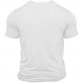 billige Morsomme T-skjorter for menn-Herre Morsom T skjorte Kortermet T skjorte 3D-utskrift Crew-hals Skjorte Årgang Kul Fest Ferie Svart Hvit Rød Sommer Vår Klær S M L XL XXL XXXL