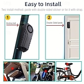 お買い得  盗難防止アラームシステム-リモコン付き防水ワイヤレス自転車アラーム電動バイク &amp;振動センサー付きカーセキュリティ盗難防止システム &amp;紛失リマインダー 113db