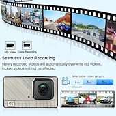 billige Bil-DVR-x21+ 2160p hd med bakkamera bil dvr 170 grader vidvinkel 3 tommer ips dash cam med wifi / nattsyn / g-sensor 4 infrarøde lysdioder bilopptaker