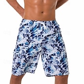 baratos Calções de Banho Masculinos-Homens Calção Justo de Natação Shorts de Natação Bermuda de Surf Bolsos Com Cordão Cintura elástica Calção Ao ar livre Desportos e Ar livre Praia Outono Secagem Rápida Leve Macio Natação Surfe Praia