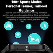 abordables Pulseras inteligentes-696 P85 Reloj inteligente 1.93 pulgada Pulsera inteligente Bluetooth Podómetro Recordatorio de Llamadas Seguimiento del Sueño Compatible con Android iOS Mujer Hombre Llamadas con Manos Libres