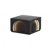 economico applique da esterno-luci da parete per esterni a led luci bianche calde del cappuccio della posta lampada a colonna di recinzione quadrata luci moderne della colonna ip65 impermeabile recinzione cancello luce di