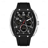 cheap Digital Watches-SANDA Men Digital Watch Outdoor Sports Fashion Wristwatch Luminous Stopwatch Alarm Clock Countdown Silicone Gel Watch