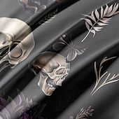 levne Halloween ložnice-Sada povlečení na přikrývku v tmavém stylu halloween - děsivý a tajemný design - obsahuje povlak na přikrývku a povlak na polštář - měkká a odolná látka