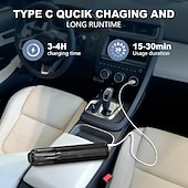 cheap Vacuum Cleaners-Car Vacuum Portable Handheld Vacuum Cleaner 4-in-1 Compact Vacuum for Car Cleaning Electric Mini Vacuum with 3 Nozzles