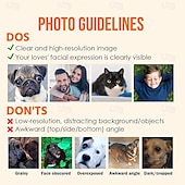 cheap Gifts-Personalized Light Up Photo Frame Wedding Couples Custom Heart Shaped USB Night Light for Wedding Valentines Anniversary Gift for Wife Husband or Lover