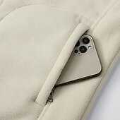 preiswerte Westen-Herren Weste für Wanderer Wander-Fleeceweste Ärmellos Shirt Außen warm Fleece-Futter Komfortabel Winter Tasche Polyester Dunkelgrau Schwarz Dunkelblau Jagd Angeln Klettern