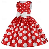 preiswerte Partykleider-Mädchen&#039; 3D Stelle Party Kleid Ärmellos Sommer Leistung Party Geburtstag Prinzessin Schön Süß kinderkleidung 4-12 Jahre abendkleider Schaukelkleid A Linie Kleid Midi Regular Fit