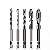 economico Strumenti manuali-set di punte elicoidali eccentriche ad alta resistenza - acciaio ad alta velocità per legno, plastica e metallo - strumento di filettatura versatile e durevole - dimensioni disponibili 6 mm, 8 mm, 10