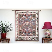 billige Jacquard vevde gobeliner-jacquard vevd billedvev gobelin aubusson veggheng jordbærtyv begian veggteppe vevstol bomullsvev stue soverom dekorasjon (uten pinne og dusker)