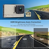 billige Bil-DVR-x21+ 2160p hd med bakkamera bil dvr 170 grader vidvinkel 3 tommer ips dash cam med wifi / nattsyn / g-sensor 4 infrarøde lysdioder bilopptaker
