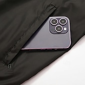 economico Softshell, pile e giacche da escursionismo-Per uomo Giacca softshell Giacca da escursionismo All&#039;aperto Blocco di colori Antivento Resistente all&#039;Acqua Felpa con Cappuccio Giacca a vento Campeggio / Escursionismo / Speleologia Viaggio Nero
