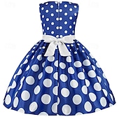 preiswerte Partykleider-Mädchen&#039; 3D Stelle Party Kleid Ärmellos Sommer Leistung Party Geburtstag Prinzessin Schön Süß kinderkleidung 4-12 Jahre abendkleider Schaukelkleid A Linie Kleid Midi Regular Fit