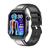 Χαμηλού Κόστους Smartwatch-et280 έξυπνο ρολόι 2.04 amoled μεγάλη οθόνη bluetooth κλήση ΗΚΓ ανίχνευση καρδιακού παλμού παρακολούθηση υγείας sos αθλητικό smartwatch