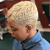 levne Párty paruky-krátká pixie paruka pro ženy paruka pixie paruka krátká paruka pixie střih paruky pro černošky bílé paruky pro ženy vrstvená syntetická žáruvzdorná pixie paruka pro party cosplay použití karnevalové