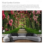 abordables paysage tapisserie-Saint Valentin grande tapisserie murale art décor couverture rideau pique-nique nappe suspendue maison chambre salon dortoir décoration nature paysage jardin allée plante floral fleur