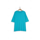 levne jednoduché tričko-dámské oblečení basic oversized trička s kulatým výstřihem jednobarevná nová barva rukáv s volným ramenem kulatý výstřih top s krátkým rukávem