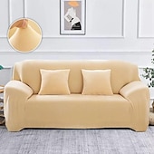 abordables Funda de sofá-Funda de sofá antideslizante, protector de sofá elástico todo incluido de felpa gruesa para otoño e invierno, asiento individual de café