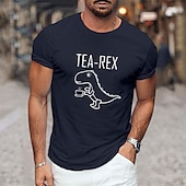 economico Magliette grafiche da uomo-Per uomo Stampe Grafiche Divertente Stampa lettera Maglietta Maglietta grafica 100% Cotone Manica Corta Grafico Camicia Nero Bianco Blu marino Maglietta comoda Vacanza Streetwear Abbigliamento di