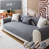 abordables Housse de canapé-Housse de coussin de siège de canapé antidérapante en chenille hydrofuge - tissu durable et luxueux - protège contre les déversements et les taches - support antidérapant pour un ajustement sûr - améliore et revitalise votre canapé