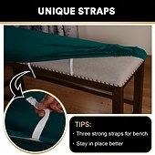 economico Copridivano-Fodera per panca ultra morbida all-inclusive in velluto elastico - fodera per panca in tessuto per la casa - elastica e resistente - perfetta per aggiungere comfort e stile alla tua panca - facile da installare e pulire