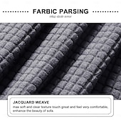 baratos Cobertura de Sofa-capa de chaise lounge capas de cadeira elásticas de luxo para sala de estar capa de chaise lounge com braço duplo capa de chaise lounge para quarto chaise tecido jacquard macio lavável à máquina
