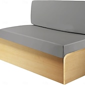 זול כיסוי ספה-100% עמיד למים כיסויי כריות ל-Rv Dinette, כיסויי כריות מחנאות לפטיו חיצוני גינה דשא חצר כיסוי ספסל ל-Rv כיסוי ספה