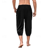 abordables Fondos-Retro Antiguo Medieval Renacimiento pantalones piratas Feria del Renacimiento caballero celta Ranger Color sólido Hombre Pirata Fantasía Víspera de Todos los Santos Carnaval Mascarada Rendimiento