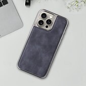 זול נרתיקים לאייפון-טלפון מגן עבור אייפון 16 iPhone 15 Pro Max iPhone 14 Pro Max אייפון 13 פרו מקס כיסוי אחורי תמיכה בטעינה אלחוטית עמיד בזעזועים TPU צפוי עור PU