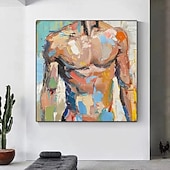 preiswerte Nude Art-Homosexuell Körper Malerei handgemachte männliche Kunst Bude Ölgemälde Männer abstrakte Ölgemälde Wand Kunst Homosexuell Körper Malerei Wand Dekor Geschenke für Schlafzimmer Wohnzimmer Bar Dekoration