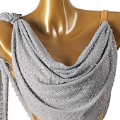 abordables Tenues de danse latine-Danse latine Robe Cristaux / Stras Femme Utilisation Usage quotidien Sans Manches Spandex