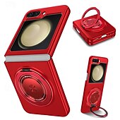 お買い得  サムスン用ケース-電話 ケース 用途 サムスンのギャラクシー Zフリップ6 Z Flip 5 磁気吸着ケース スタンド付き ワイヤレス充電をサポート 耐衝撃 PC