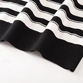 preiswerte Herrenpullover-Herren Pullover Strickpullover Gerippt Stricken Standard Strick Streifen Rundhalsausschnitt Modisch Basic Freizeitskleidung Verabredung Bekleidung Herbst Winter Schwarz Grün M L XL