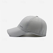 preiswerte Baseballkappe für Herren-Herren Cap Basecap Sonnenhut Kappe Schwarz Weiß Polyester Modisch Brautkleider schlicht Strasse Täglich Buchstabe Einstellbar Sonnenschutz Atmungsaktiv