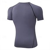 cheap Running Tee &amp; Tank Tops-Men&#039;s Compression Shirt Athletic Shirt Gym Shirt Fitness Shirt Short Sleeve Tee Tshirt Casual Athleisure Breathable Quick Dry Soft Fitness Gym Workout Running Sportswear Activewear Black White Red