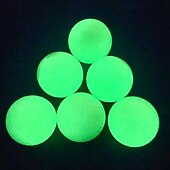 cheap Household Appliances-2/3/6pcs Ultra-Bright Luminous Golf Ball Set - Fluorescent Rubber Construction Adult Golf Accessories for Improved Visibility and Accuracy
