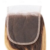 baratos 3 conjuntos com fecho-P4/27 destaque onda corporal cabelo humano 3 pacotes com fecho de renda cabelo humano remy