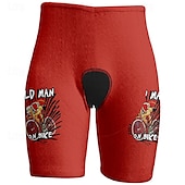 billige Shorts, tights og bukser for menn-Herre Sykkelshorts Sykkel Shorts Slank Fasong sport Grafisk Pustende Hurtigtørkende Høy Elastisitet Bekvem Gul Rosa Klær Sykkelklær