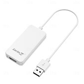 お買い得  カープレイアダプター-Carlinkit HD2CP-OVA-WH 3.5 インチ ワイヤレスCarplay プラグアンドプレイ のために